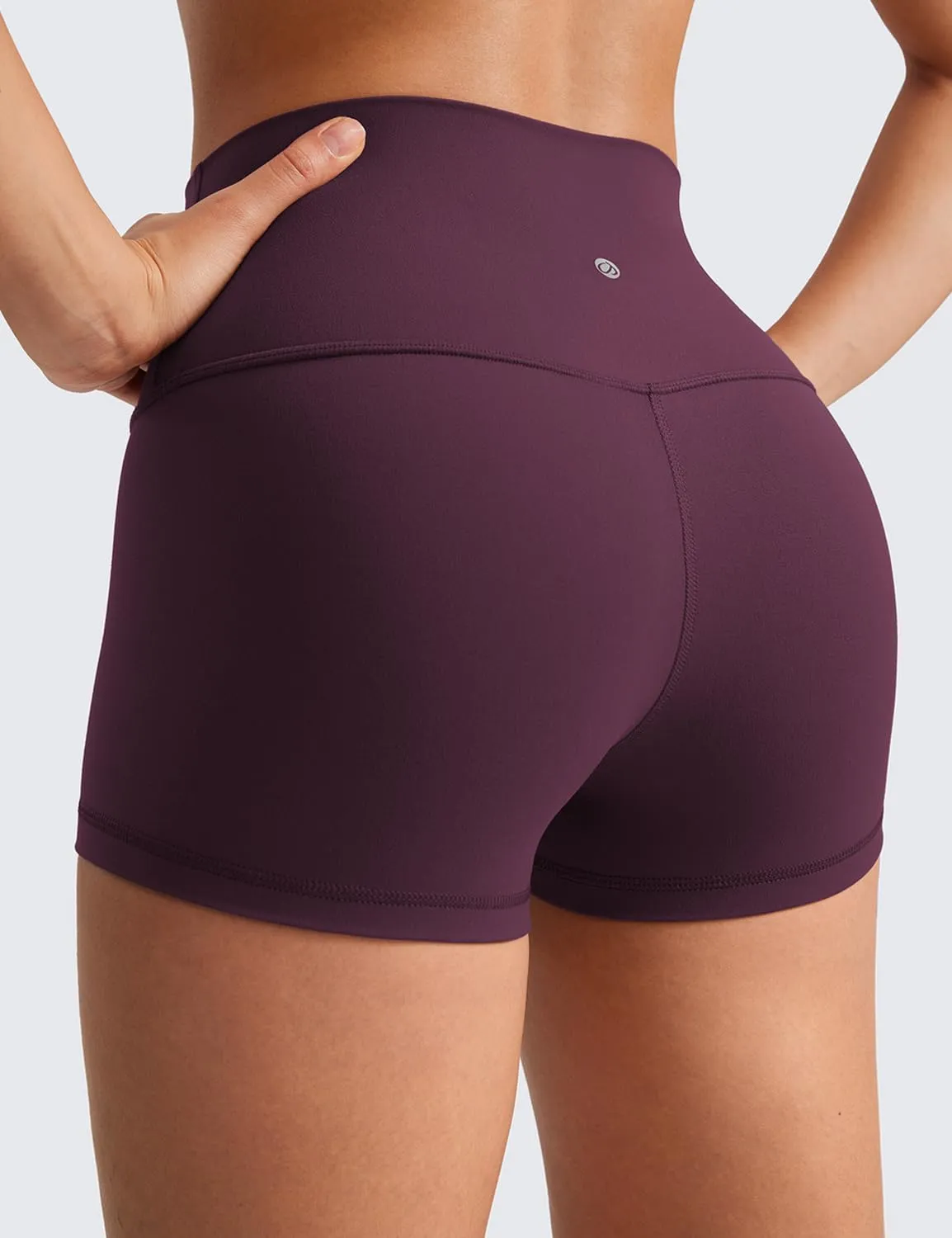CRZ YOGA Womens Butterluxe Biker Shorts 2.5 Inches - High Waisted Yoga Workout Running Volleyball Spandex Booty