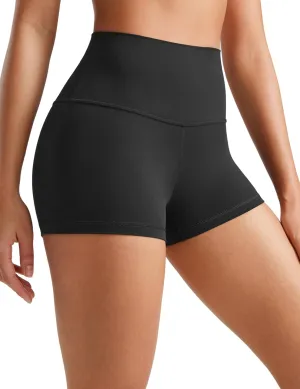 CRZ YOGA Womens Butterluxe Biker Shorts 2.5 Inches - High Waisted Yoga Workout Running Volleyball Spandex Booty