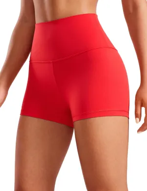 CRZ YOGA Womens Butterluxe Biker Shorts 2.5 Inches - High Waisted Yoga Workout Running Volleyball Spandex Booty
