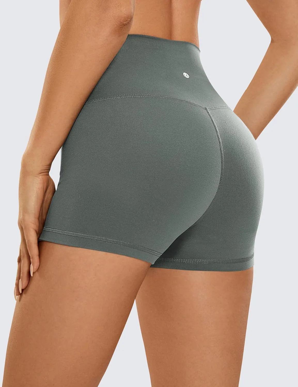 CRZ YOGA Womens Butterluxe Biker Shorts 2.5 Inches - High Waisted Yoga Workout Running Volleyball Spandex Booty