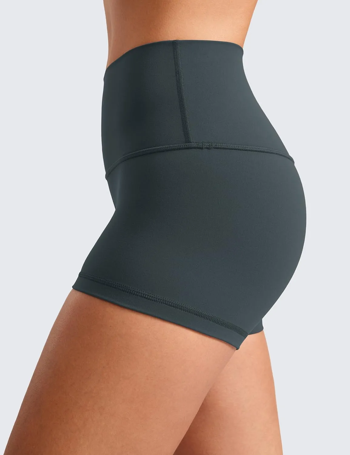 CRZ YOGA Womens Butterluxe Biker Shorts 2.5 Inches - High Waisted Yoga Workout Running Volleyball Spandex Booty