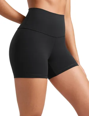 CRZ YOGA Womens Butterluxe Biker Shorts 4'' - High Waisted Booty Workout Volleyball Yoga Spandex