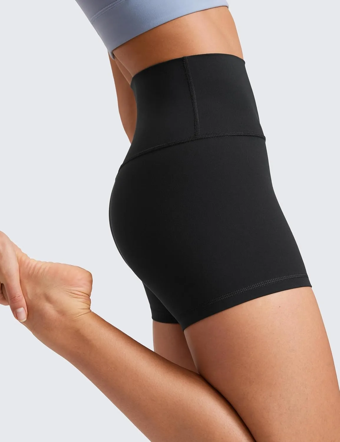 CRZ YOGA Womens Butterluxe Biker Shorts 4'' - High Waisted Booty Workout Volleyball Yoga Spandex