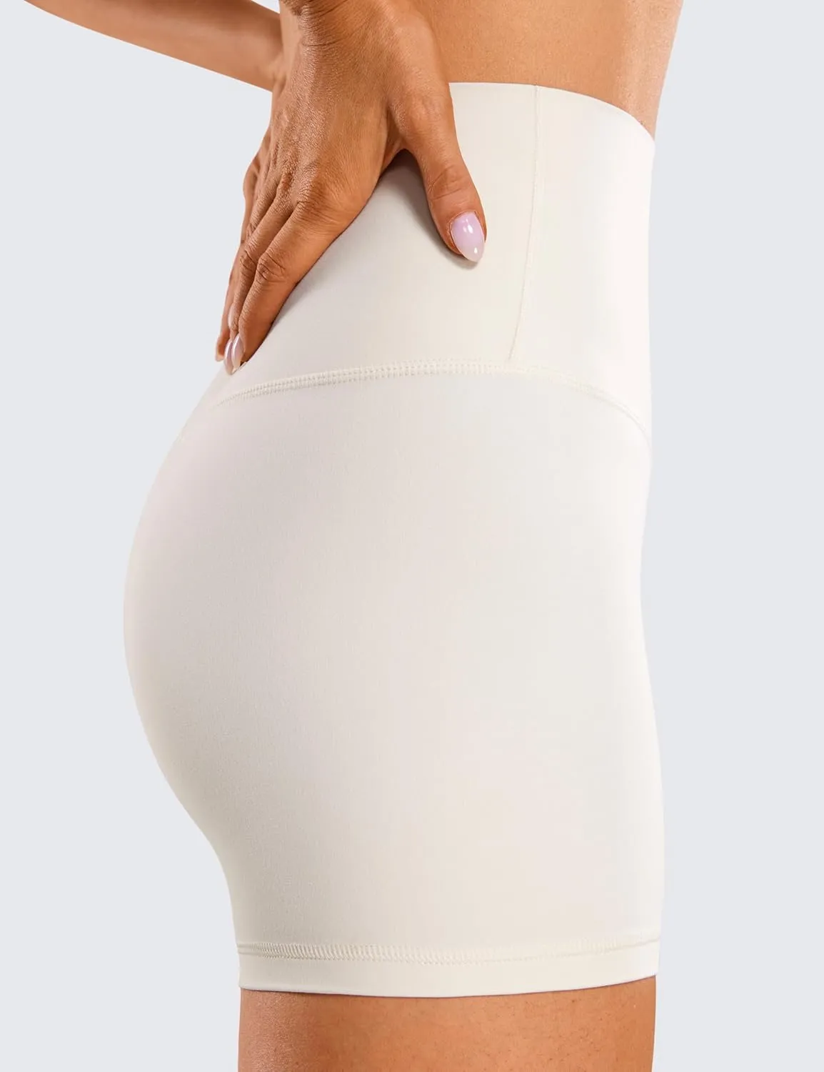 CRZ YOGA Womens Butterluxe Biker Shorts 4'' - High Waisted Booty Workout Volleyball Yoga Spandex