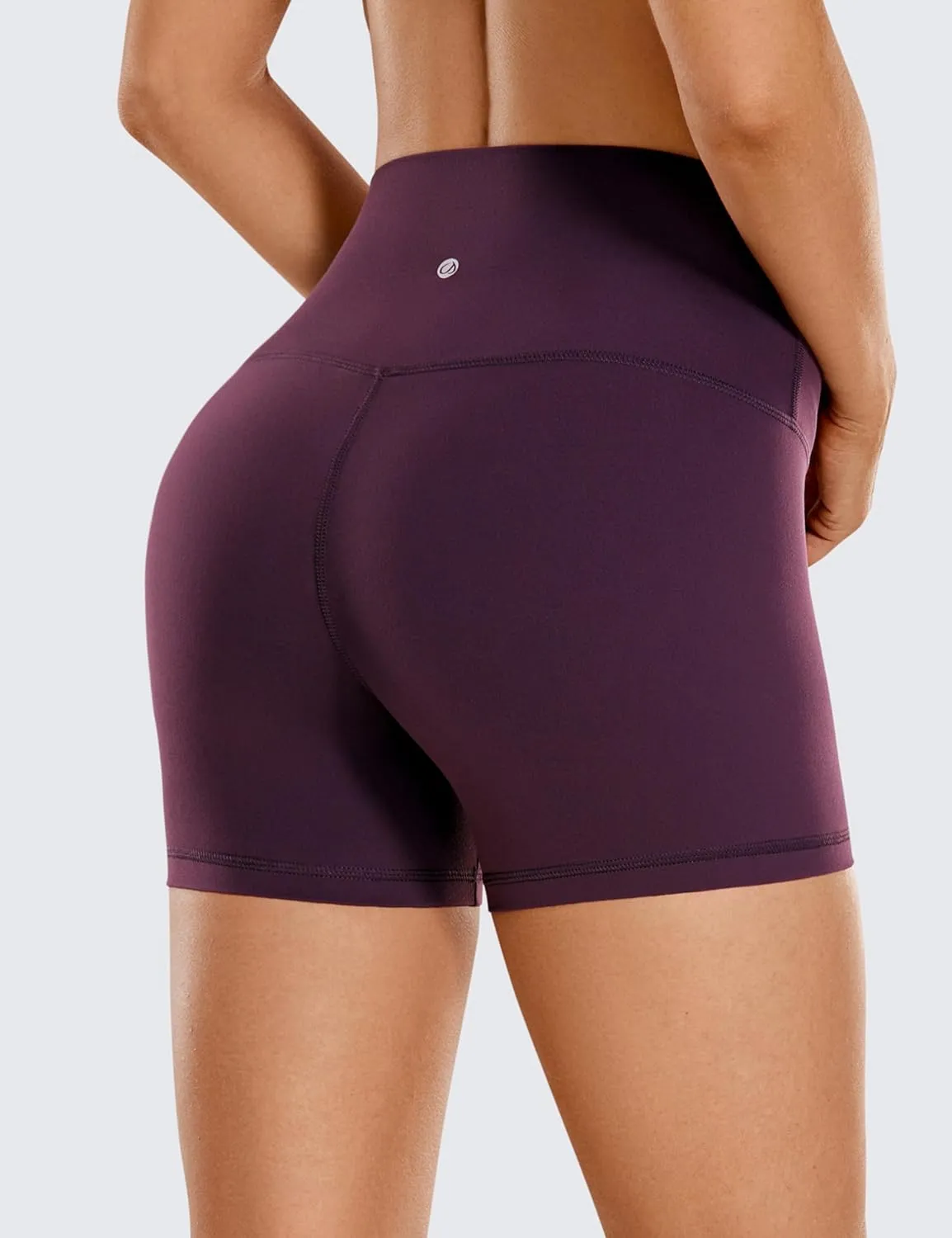 CRZ YOGA Womens Butterluxe Biker Shorts 4'' - High Waisted Booty Workout Volleyball Yoga Spandex