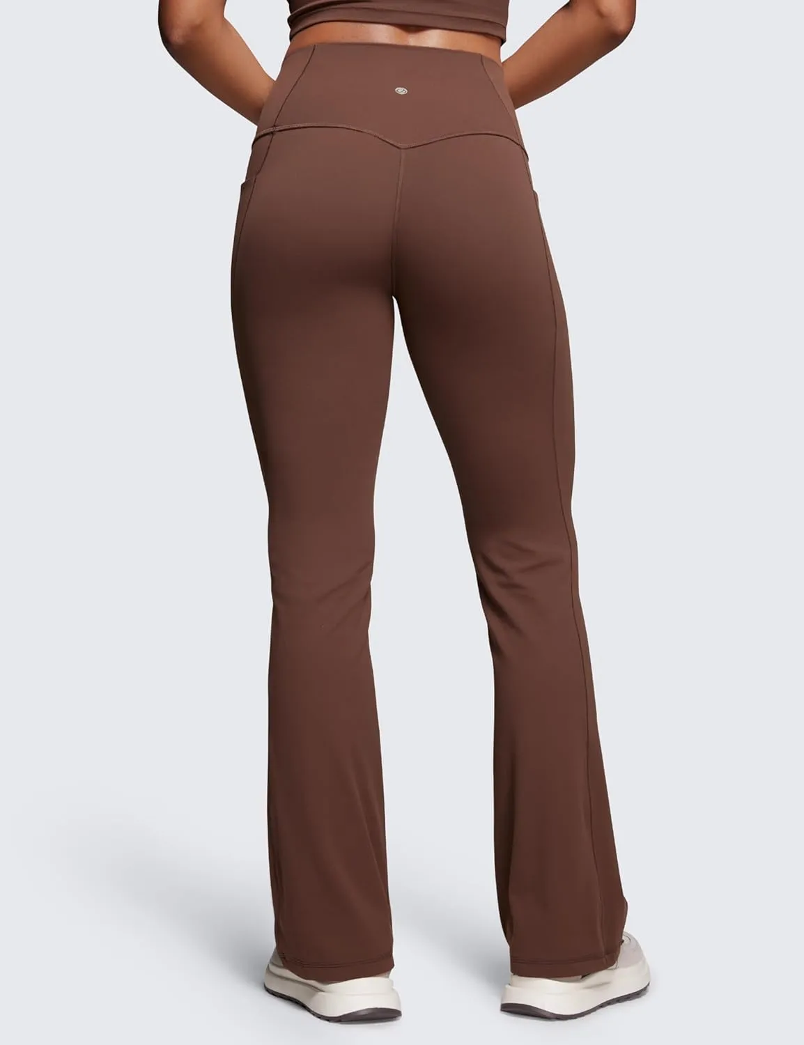 CRZ YOGA Womens Butterluxe High Waist Flare Pants 31.5" - Yoga Bootcut with Side Pockets Wide Leg Lounge Casual