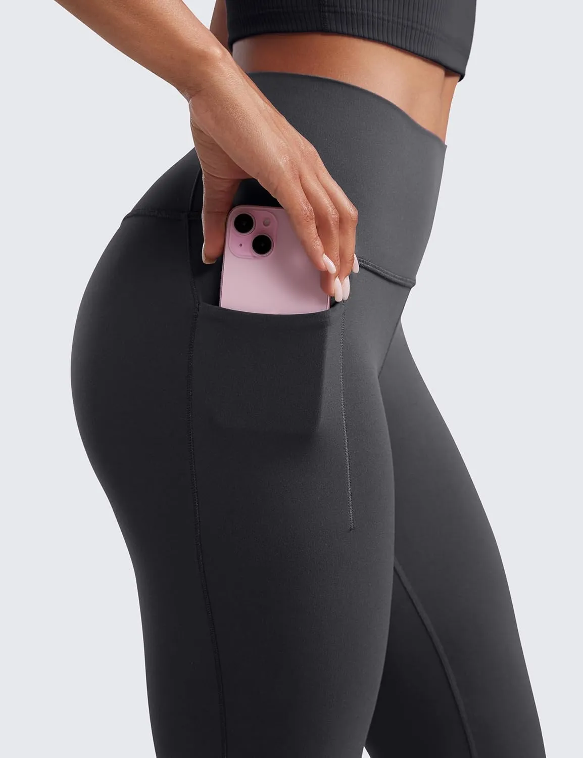 CRZ YOGA Womens Butterluxe High Waist Flare Pants 31.5" - Yoga Bootcut with Side Pockets Wide Leg Lounge Casual