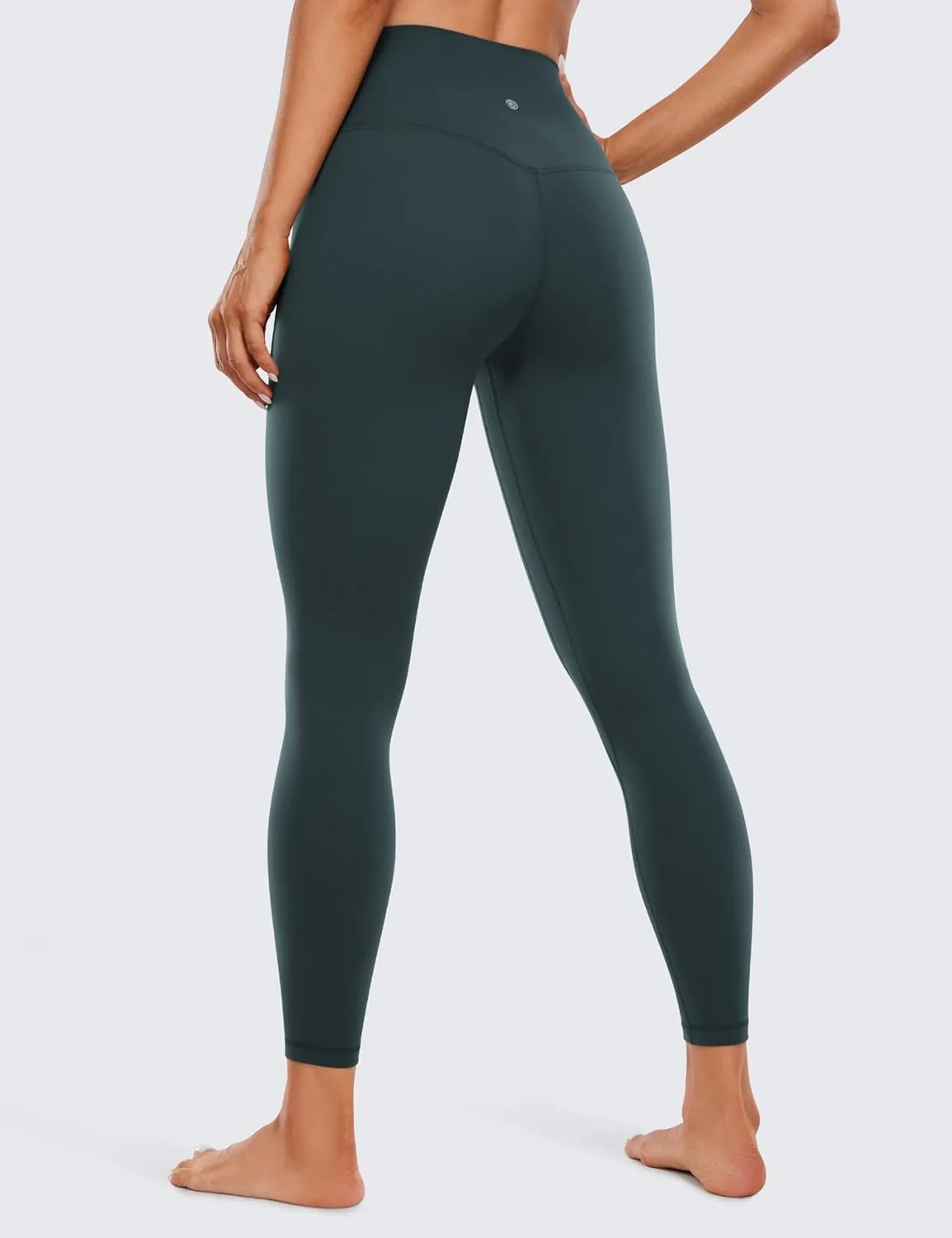 CRZ YOGA Womens Butterluxe High Waisted Yoga Leggings 25" - Double Seamed Buttery Soft Comfy Athletic Gym Workout Pants