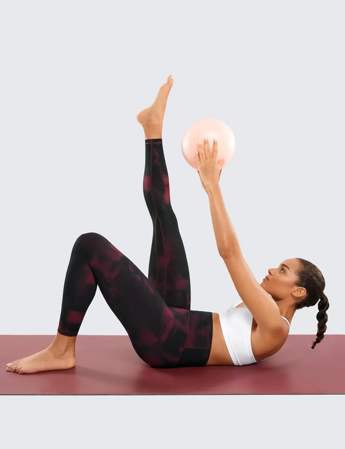 CRZ YOGA Womens Butterluxe High Waisted Yoga Leggings 25" - Double Seamed Buttery Soft Comfy Athletic Gym Workout Pants