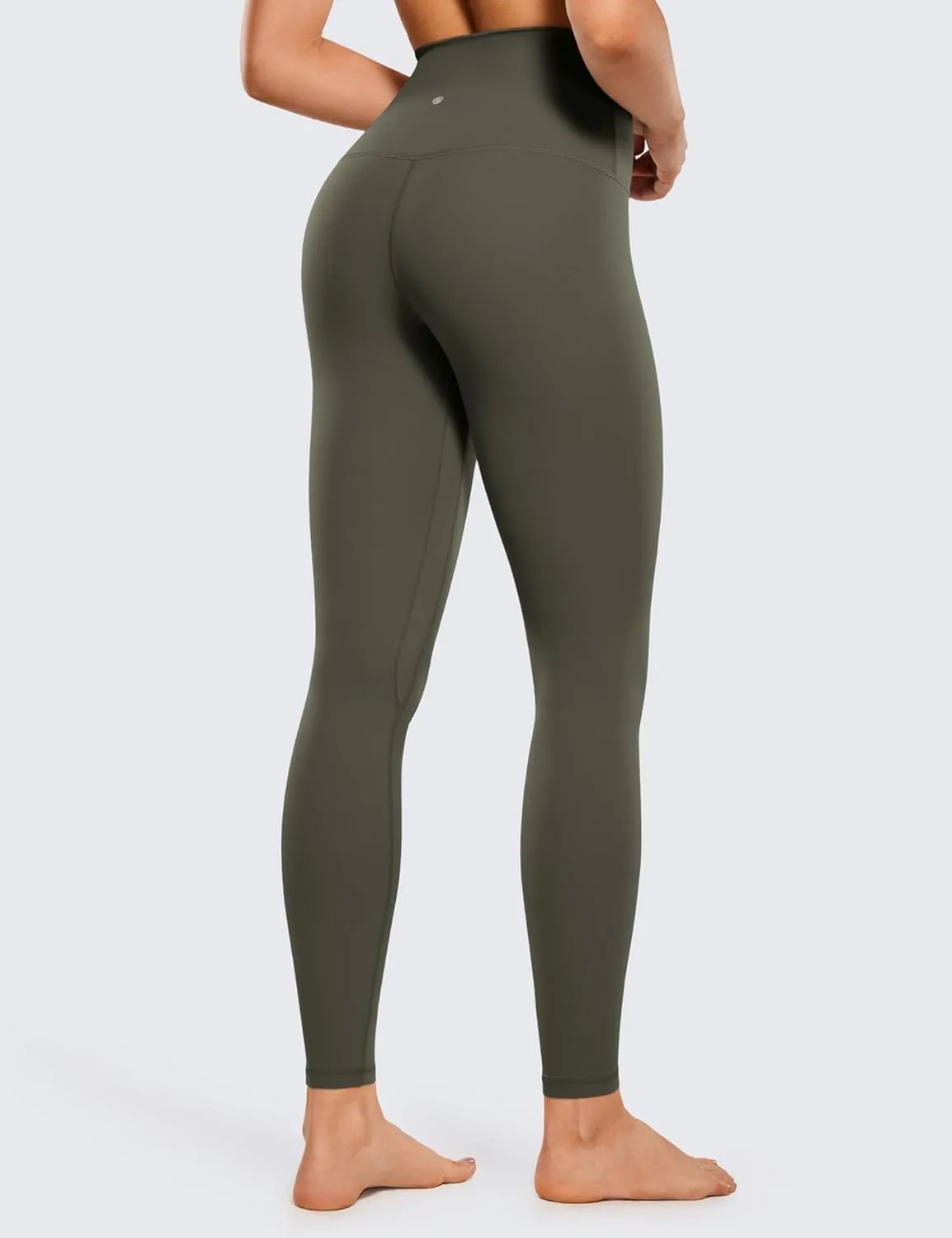 CRZ YOGA Women's Butterluxe Super High Waisted Workout Leggings 28 Inches -Over Belly Buttery Soft Full Length Yoga Pants
