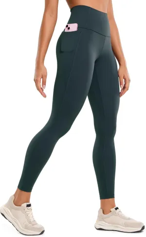 CRZ YOGA Womens Butterluxe Workout Leggings 25 Inches - High Waisted Gym Yoga Pants with Pockets Buttery Soft