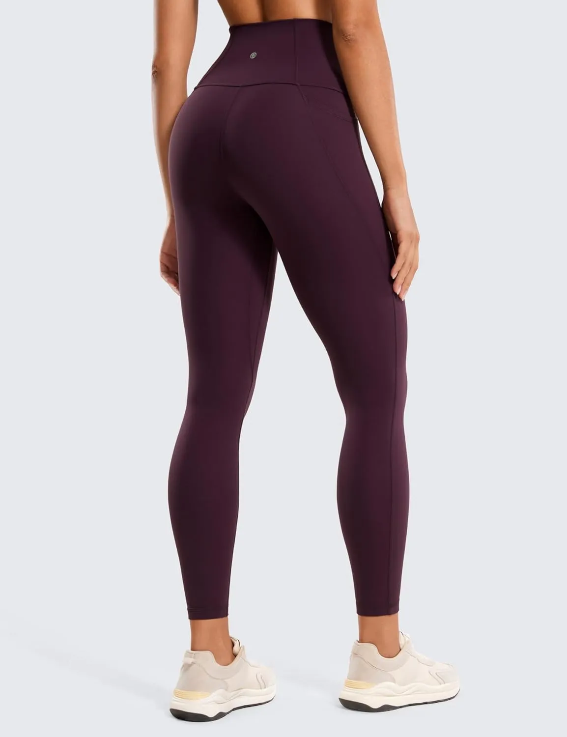 CRZ YOGA Womens Butterluxe Workout Leggings 25 Inches - High Waisted Gym Yoga Pants with Pockets Buttery Soft