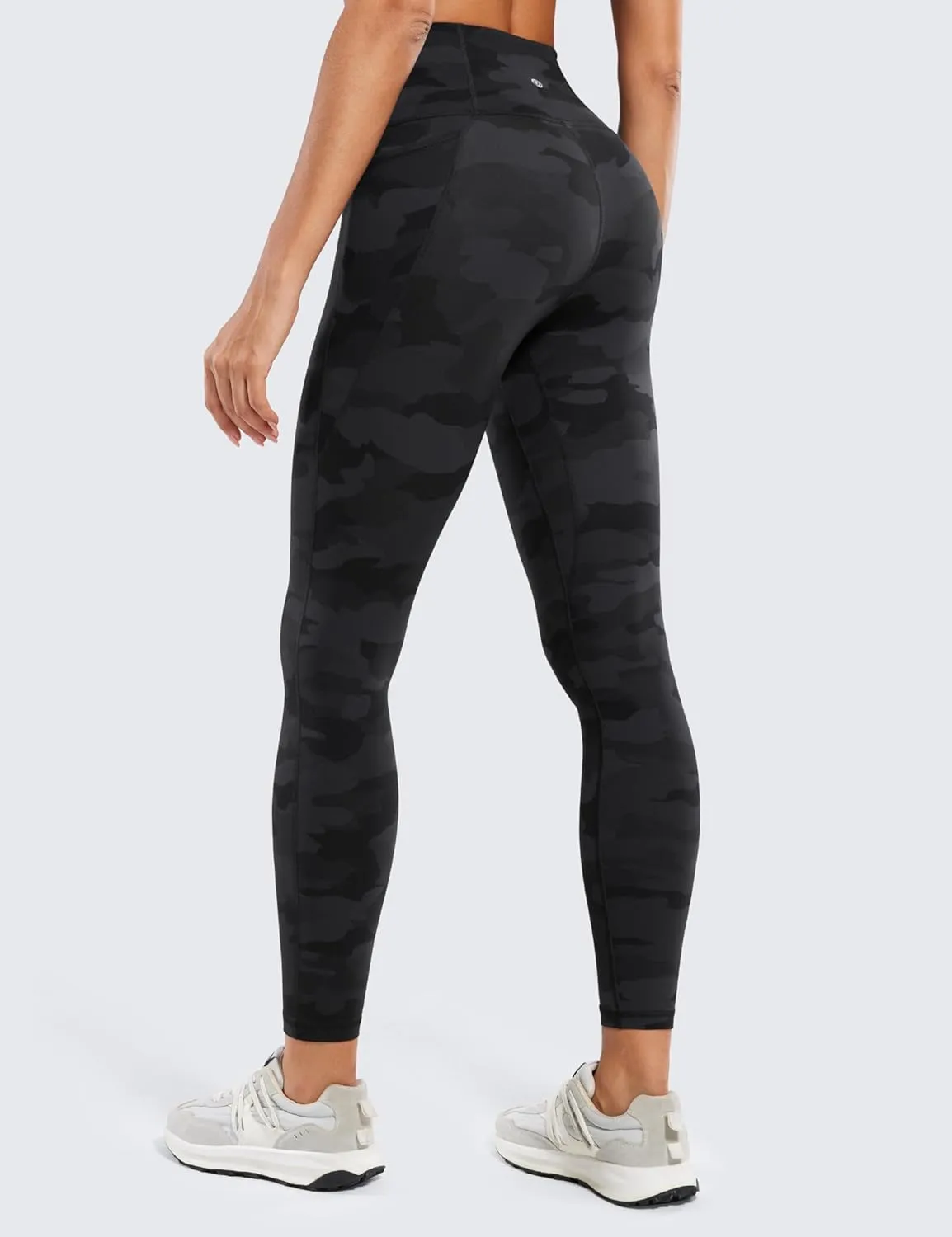 CRZ YOGA Womens Butterluxe Workout Leggings 25 Inches - High Waisted Gym Yoga Pants with Pockets Buttery Soft