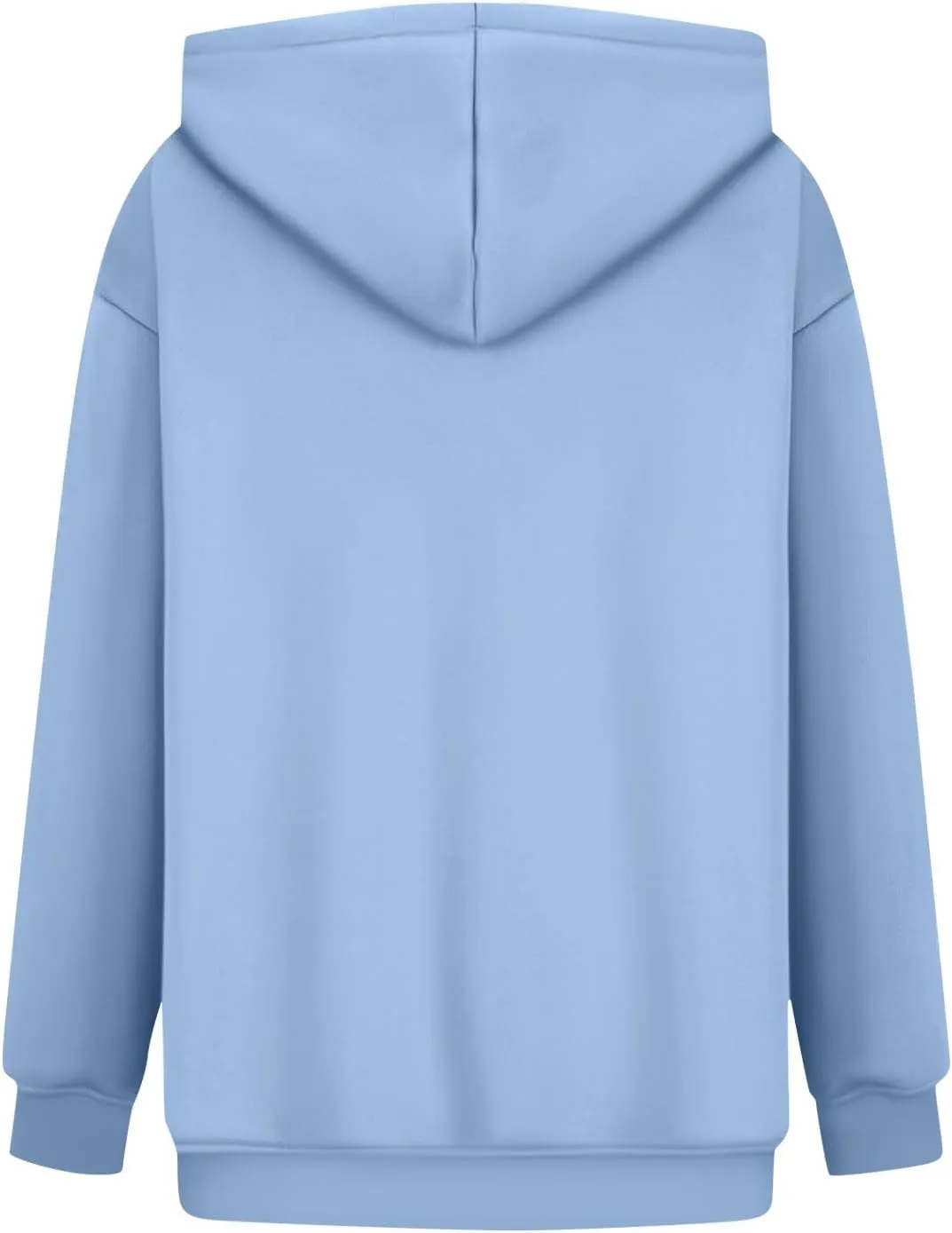 Fleece Hoodie Women Oversized Plain Hooded Sweatshirt Casual Long Sleeve Pullover Tops Comfy Drop Shoulder Sweater