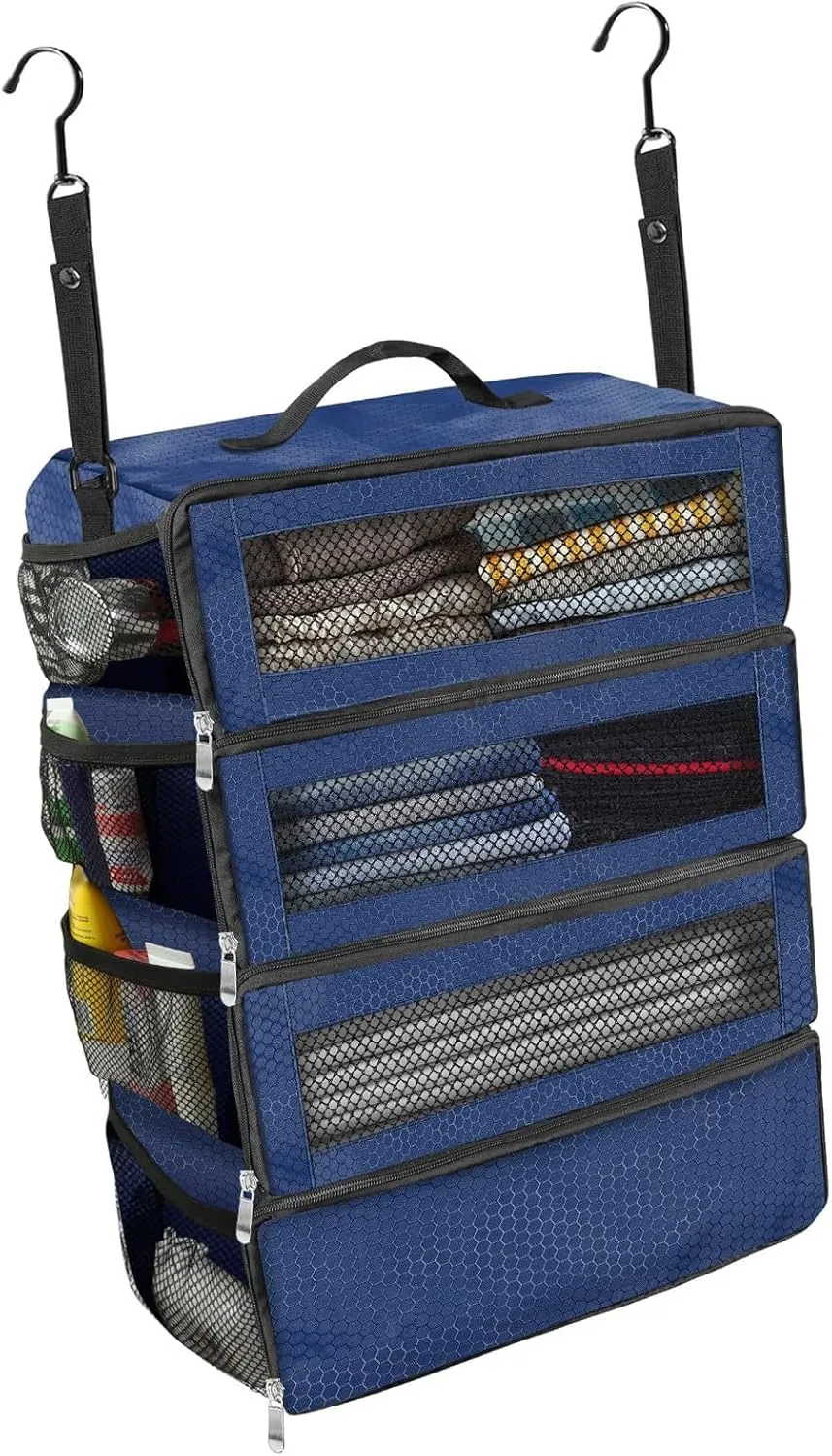 Foldable Travel Clothes Storage Bag Unique Foldable Clothing Storage Bag With Multiple Sections For Neat Arrangement