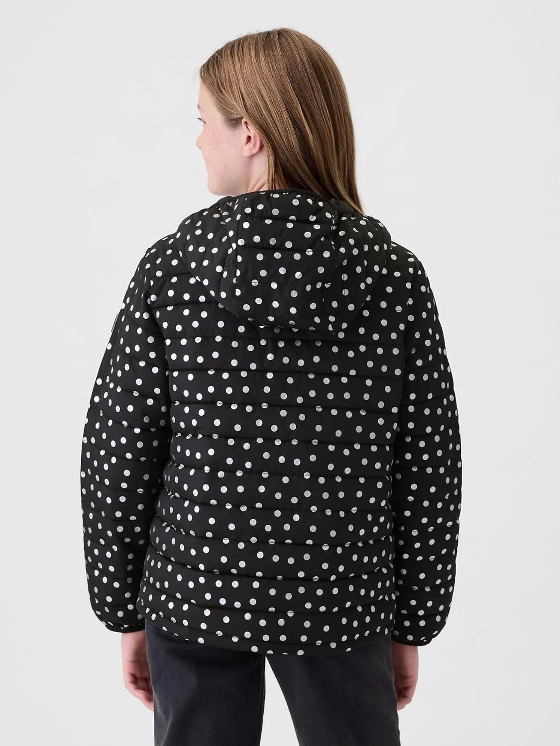 GAP Girls' Logo Lightweight Puffer Jacket