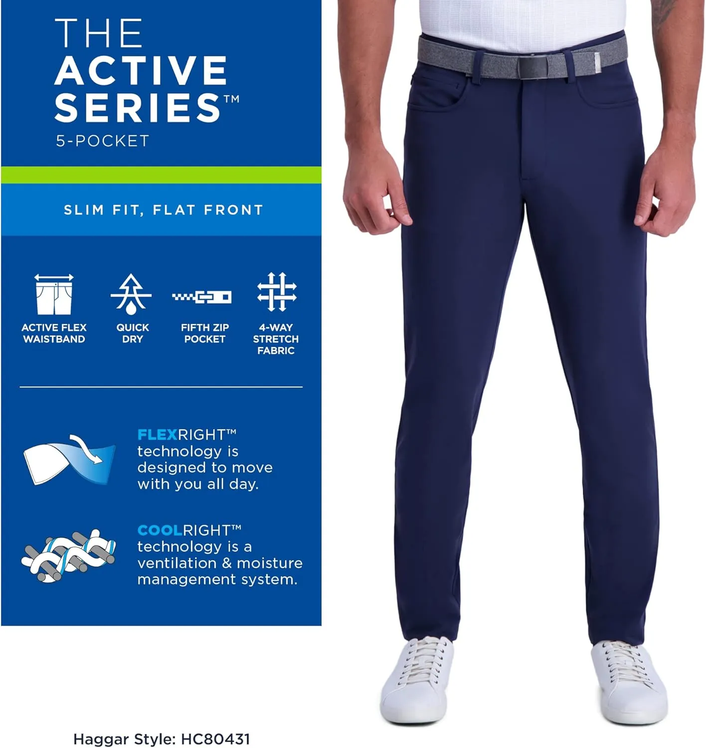 Haggar Men's The Active Series Everyday Pant