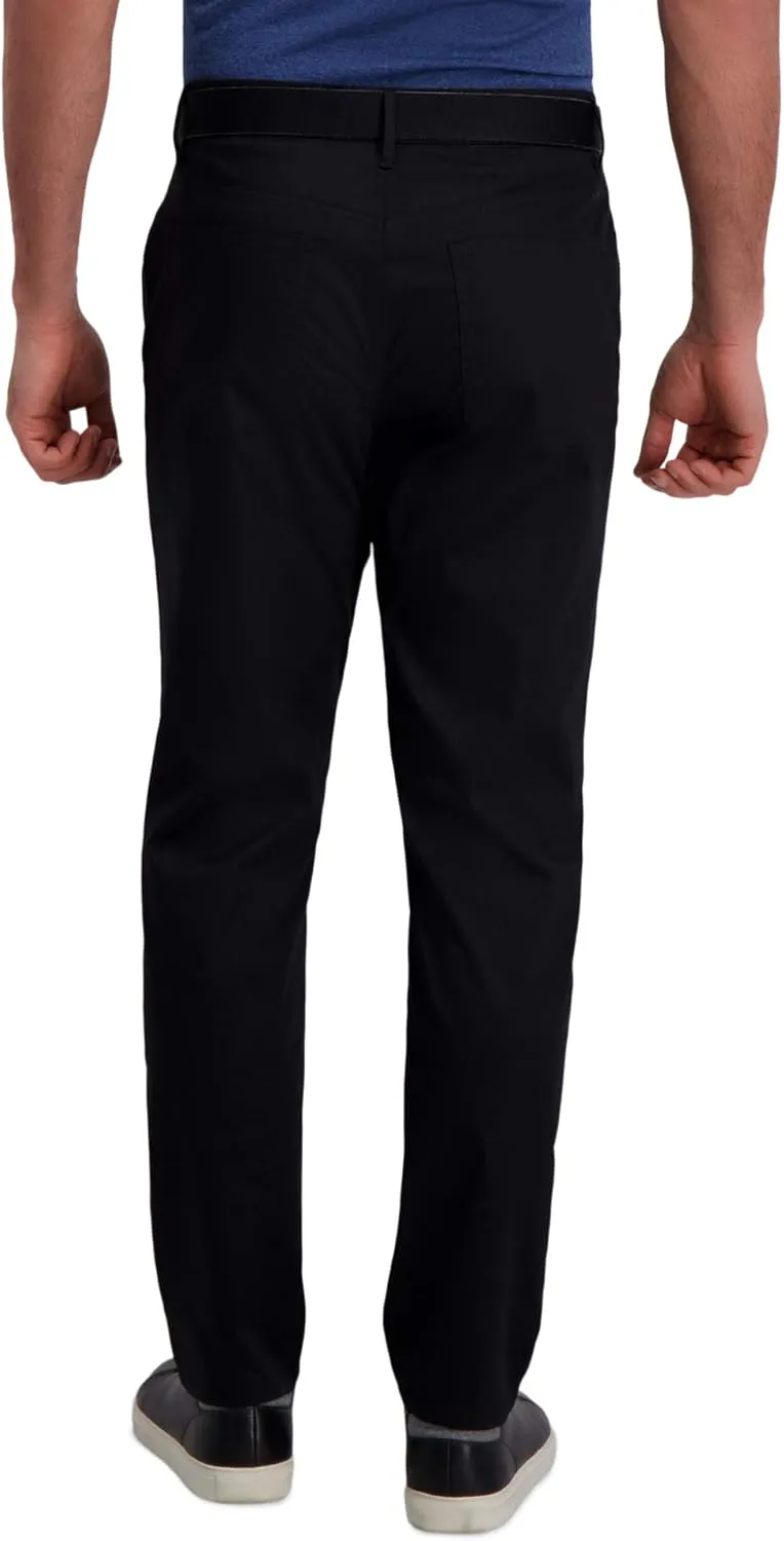 Haggar Men's The Active Series Slim Fit Flat Front Pant