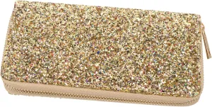 Handbags for Women Glitter Zippered Purse Stylish Wallet Clutch for Wedding