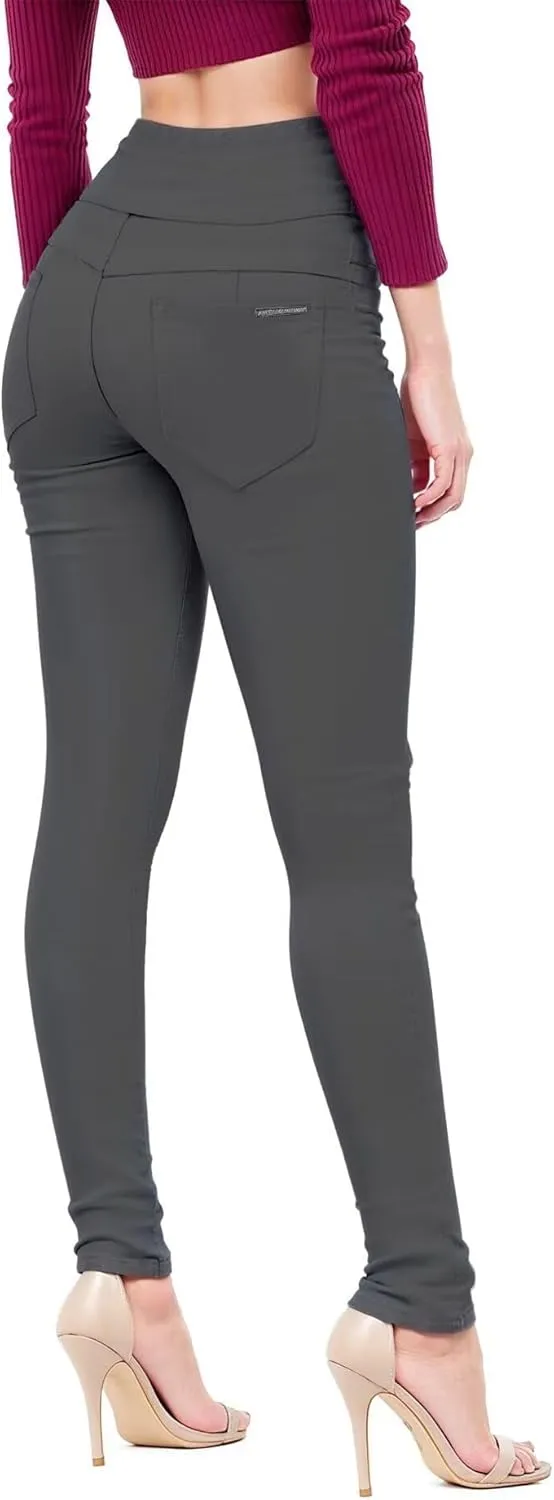Hybrid & Company Women's Butt Lift Skinny High Waisted V3 Super Comfy Stretch Denim Pants