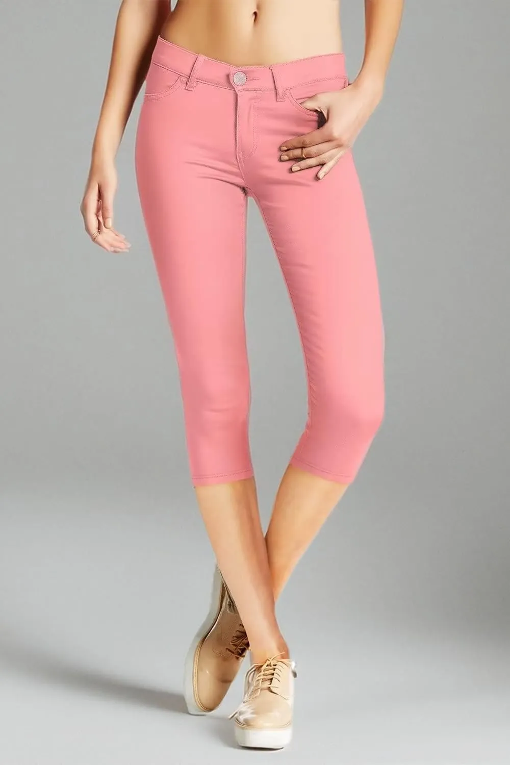 Hybrid & Company Womens Hyper Ultra Stretch Comfy Skinny Leg Work Casual Pants