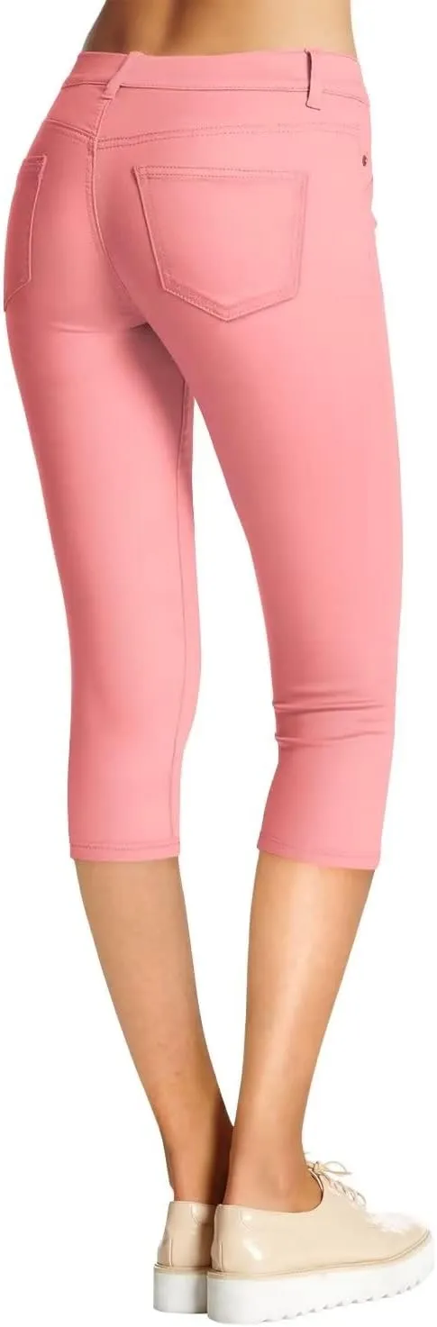 Hybrid & Company Womens Hyper Ultra Stretch Comfy Skinny Leg Work Casual Pants
