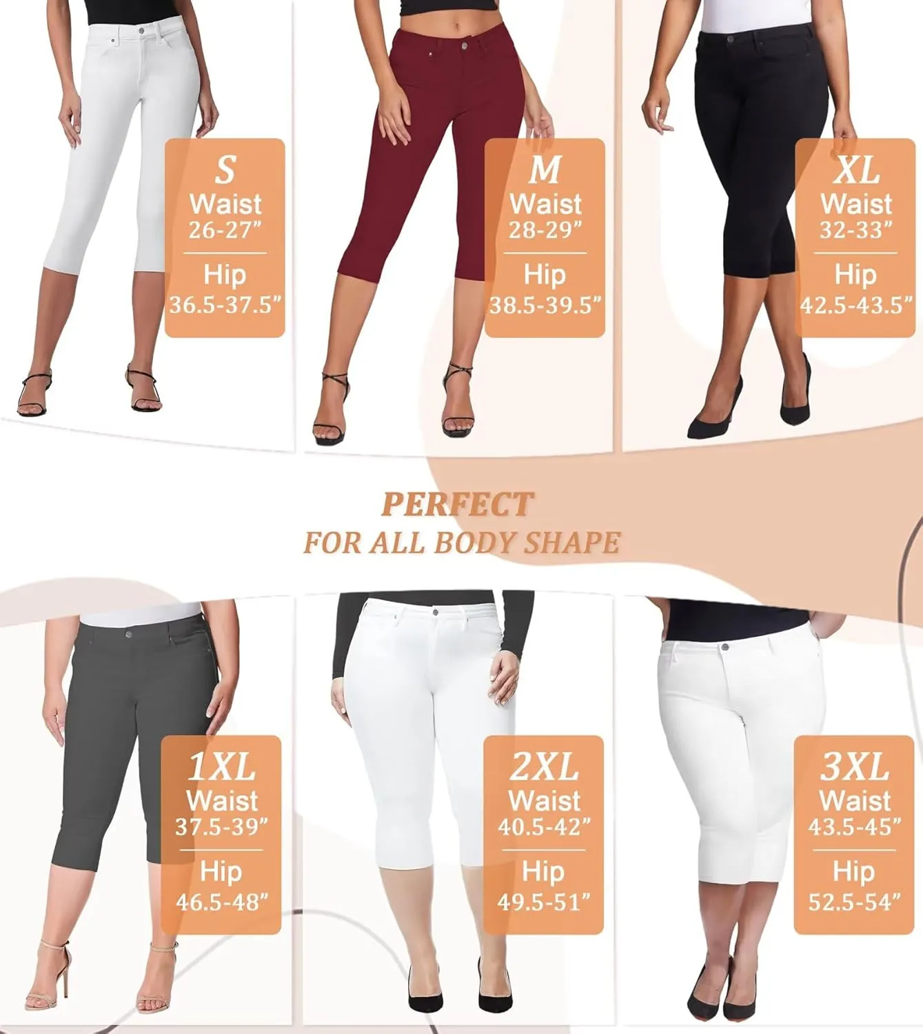 Hybrid & Company Womens Hyper Ultra Stretch Comfy Skinny Leg Work Casual Pants