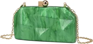 Irregular Acrylic Clutch Purse for Women Elegant Acrylic Evening Bag Unique Box Handbag for Wedding Party Prom