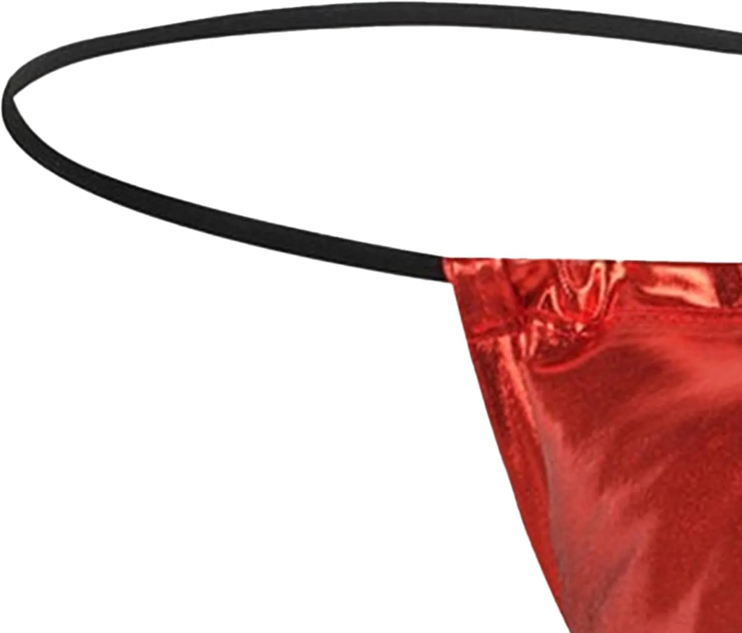 JEKE-DG Men's Leather Jockstrap T-Back Thongs Low Rise Funny Sexy Briefs Hollow Out Bulge Pouch Underwear