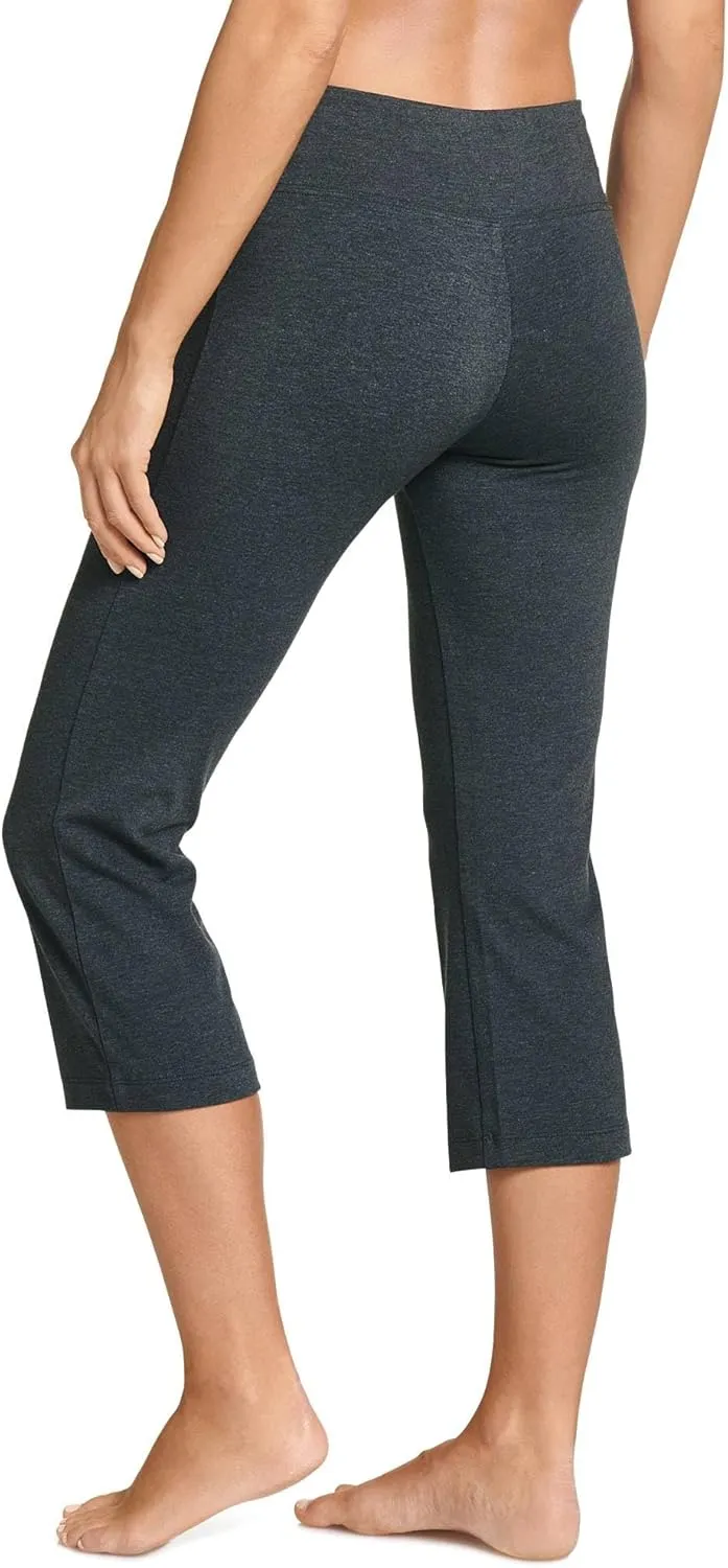 Jockey Women's Active Cotton Stretch Slim Flare Capri