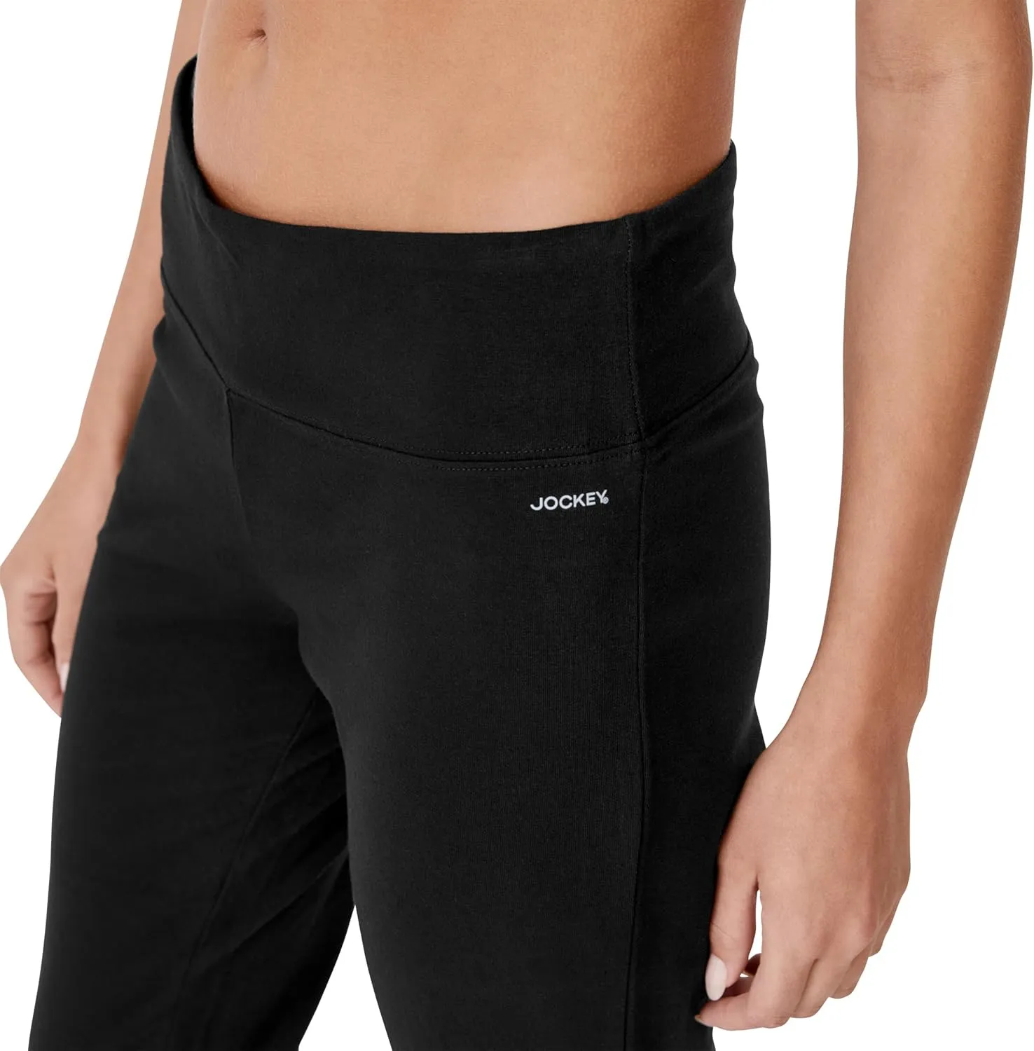 Jockey Women's Active Cotton Stretch Slim Flare Capri
