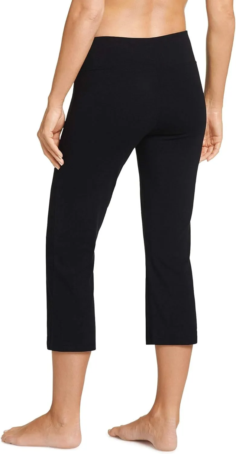 Jockey Women's Active Cotton Stretch Slim Flare Capri