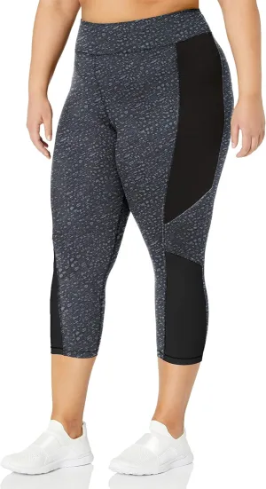 Just My Size Women's Active Pieced Stretch Capri