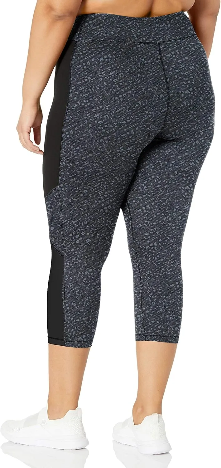 Just My Size Women's Active Pieced Stretch Capri