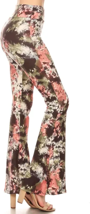 Leggings Depot Women's Ultra Soft Popular Printed Stylish Palazzo Pants BAT3