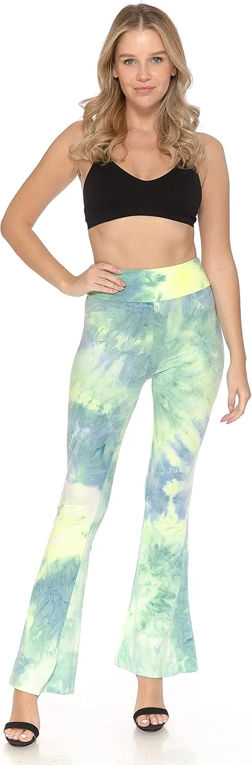 Leggings Depot Women's Ultra Soft Popular Printed Stylish Palazzo Pants BAT3