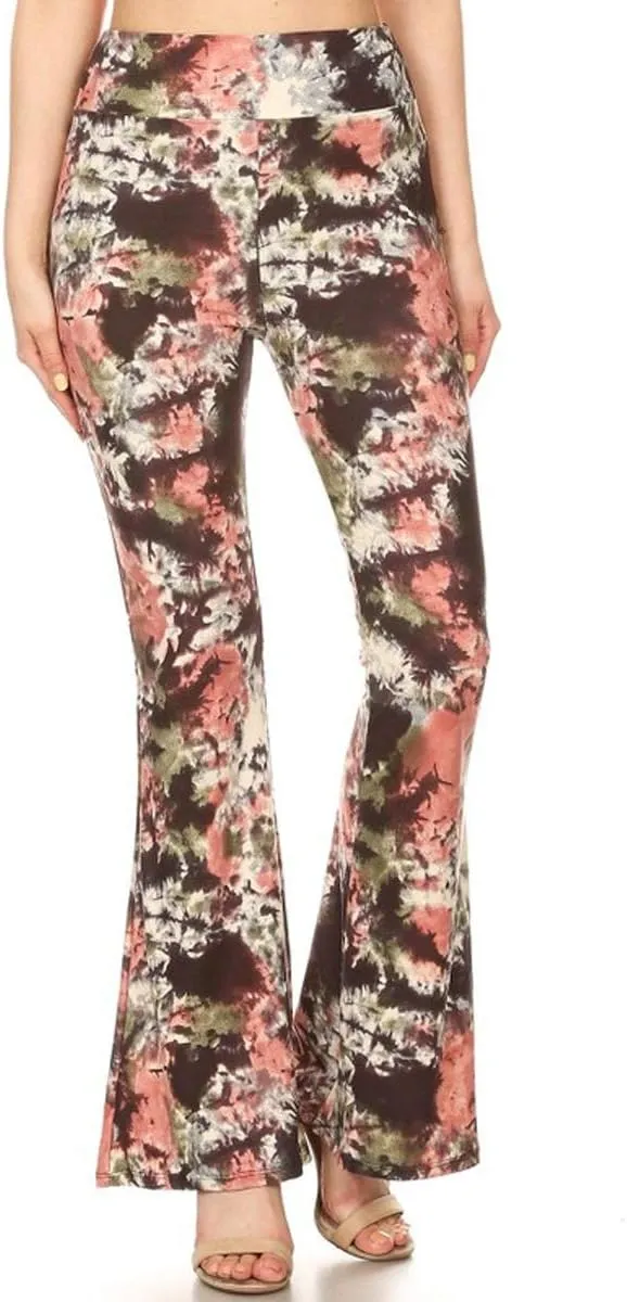 Leggings Depot Women's Ultra Soft Popular Printed Stylish Palazzo Pants BAT3