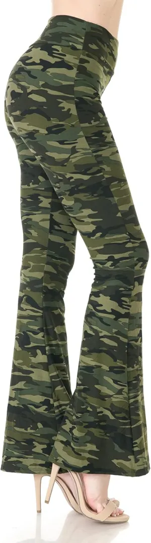 Leggings Depot Women's Ultra Soft Popular Printed Stylish Palazzo Pants BAT3