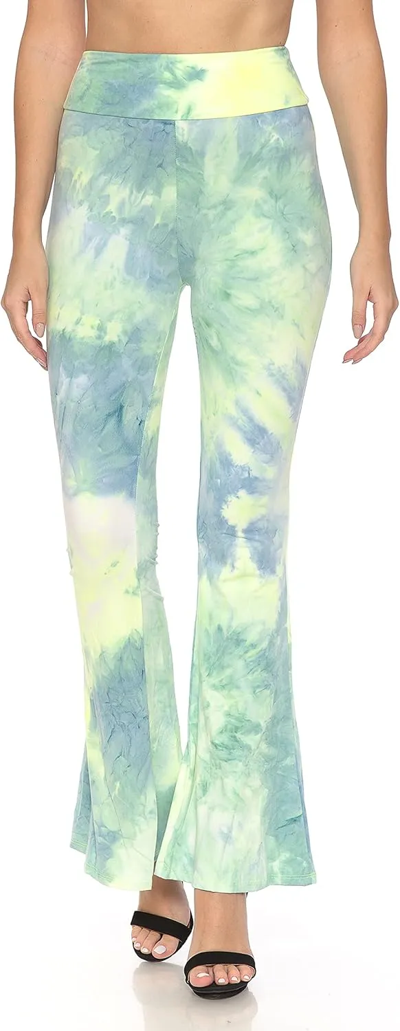 Leggings Depot Women's Ultra Soft Popular Printed Stylish Palazzo Pants BAT3