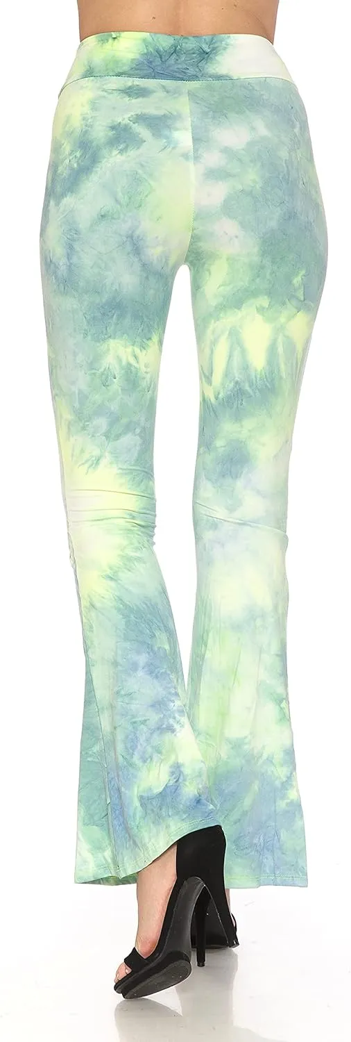 Leggings Depot Women's Ultra Soft Popular Printed Stylish Palazzo Pants BAT3
