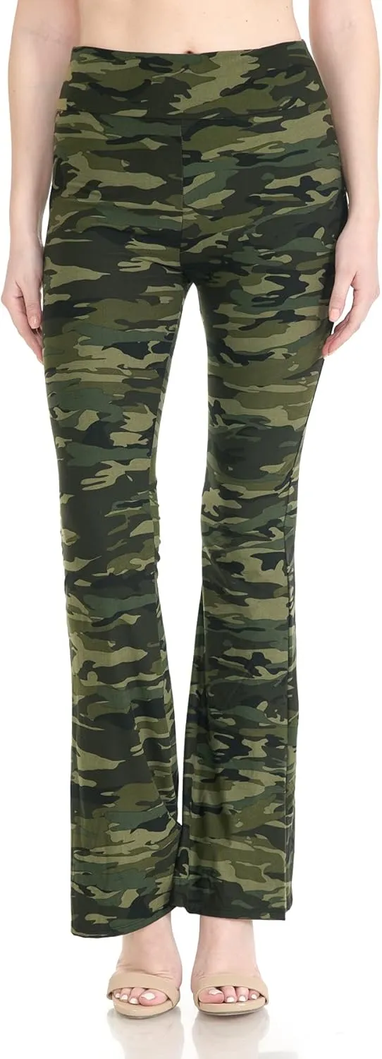 Leggings Depot Women's Ultra Soft Popular Printed Stylish Palazzo Pants BAT3