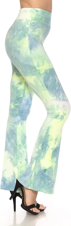 Leggings Depot Women's Ultra Soft Popular Printed Stylish Palazzo Pants BAT3