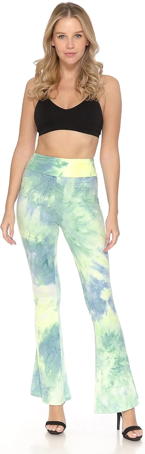 Leggings Depot Women's Ultra Soft Popular Printed Stylish Palazzo Pants BAT3