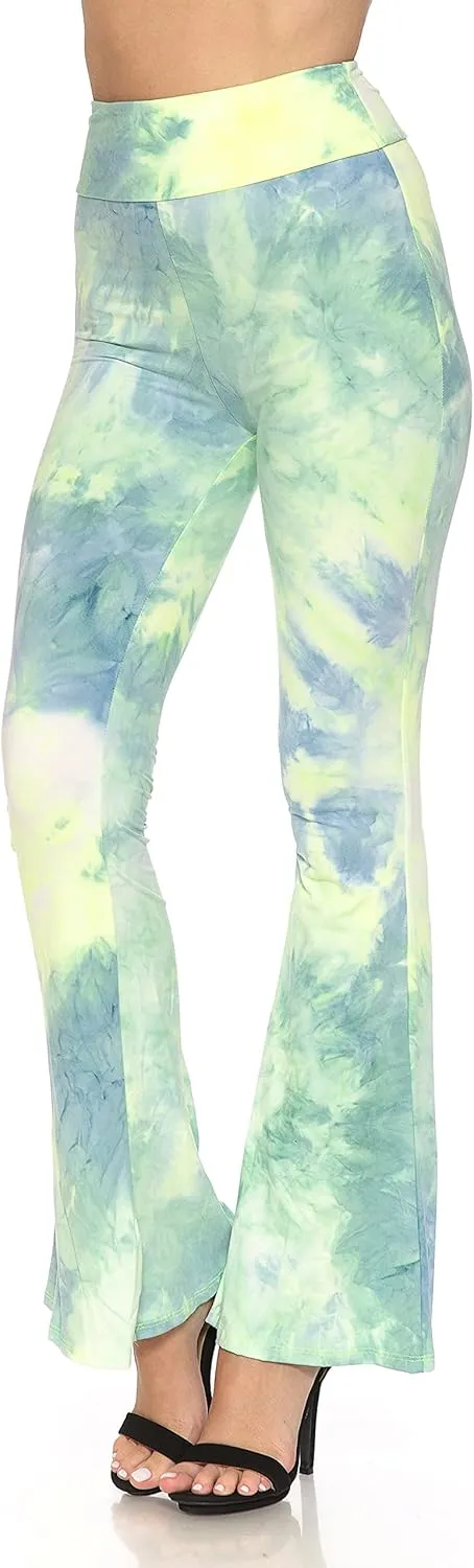 Leggings Depot Women's Ultra Soft Popular Printed Stylish Palazzo Pants BAT3