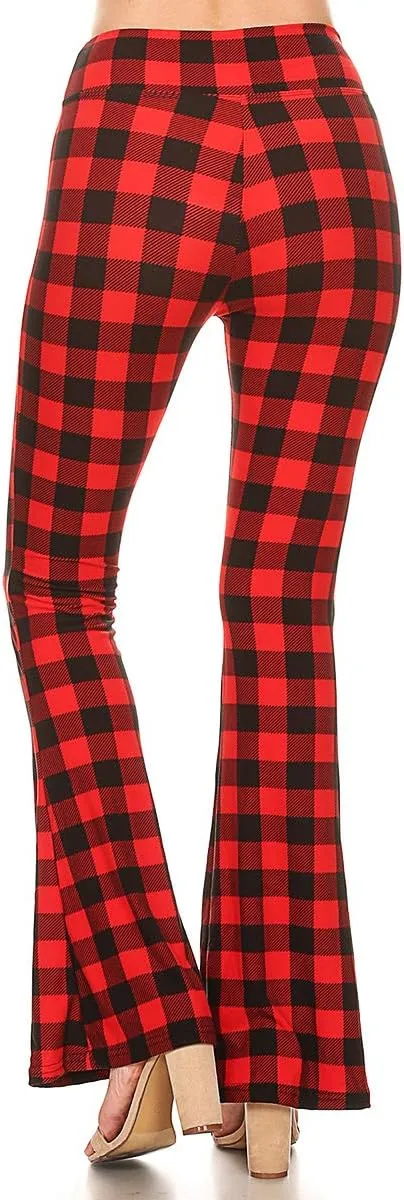 Leggings Depot Women's Ultra Soft Popular Printed Stylish Palazzo Pants BAT3