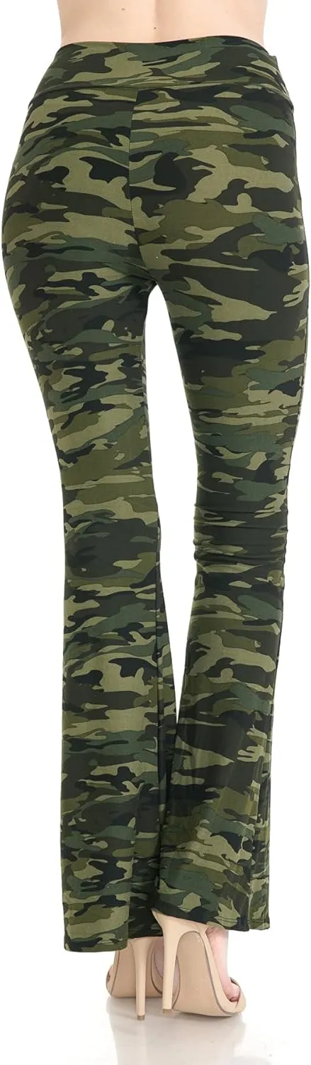 Leggings Depot Women's Ultra Soft Popular Printed Stylish Palazzo Pants BAT3