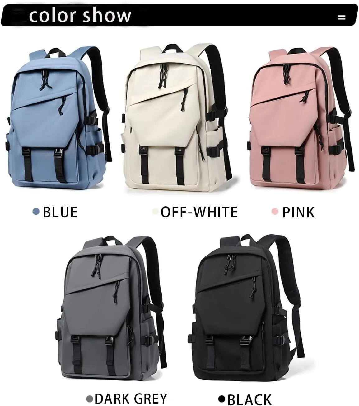 Leisure, College Backpack, Outdoor Travel Backpack, Stylish Lightweight Backpack. (Grey)