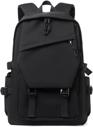 Leisure, College Backpack, Outdoor Travel Backpack, Stylish Lightweight Backpack.(Black)