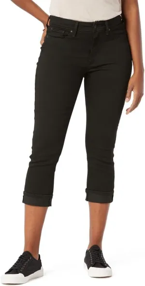 Levi Strauss Signature Gold Women's Mid-Rise Slim Fit Capris (Available in Plus Size)