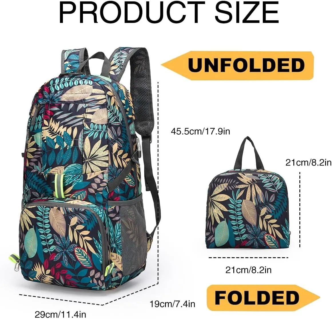 Lightweight Hiking Camping Beach Sports Backpack Lightweight Day Bag Small Travel Outdoor Foldable Backpack (Blue)